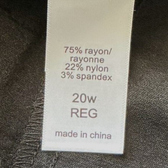 MAURICES PULL ON BENAGLINE SKINNY ANKLE PLUS SIZE PANTS 20W - Picture 9 of 10